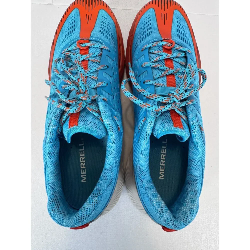 Merrell Agility Peak 5 Trail Shoes Women's 9 Blue Hiking Running Vibram Sneakers